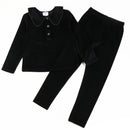 Girls' Collar Design Long-Sleeved Winter Clothing Set childrensterritory