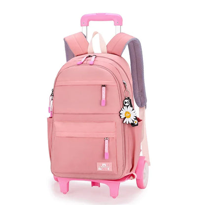 Kids/Teen Girls Multifunctional Wheeled School Backpack Set