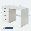 Modern Executive Desk with 4 Storage Drawers
