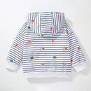 Girls Striped Cotton Hoodies for Autumn Spring childrensterritory