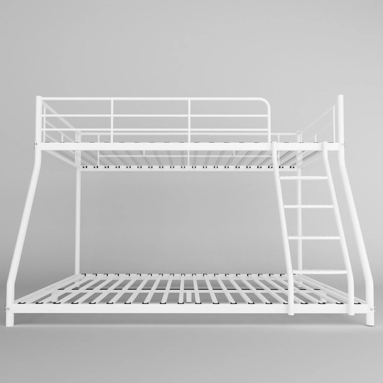 Cozy Twin Oversized Metal Bunk Bed with Padded Sides childrensterritory