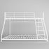 Cozy Twin Oversized Metal Bunk Bed with Padded Sides childrensterritory