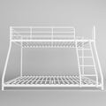 Cozy Twin Oversized Metal Bunk Bed with Padded Sides childrensterritory