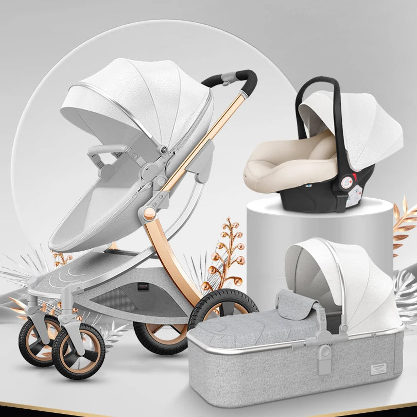 Superior 3-in-1 Baby Stroller featuring a Car Seat and Bassinet childrensterritory