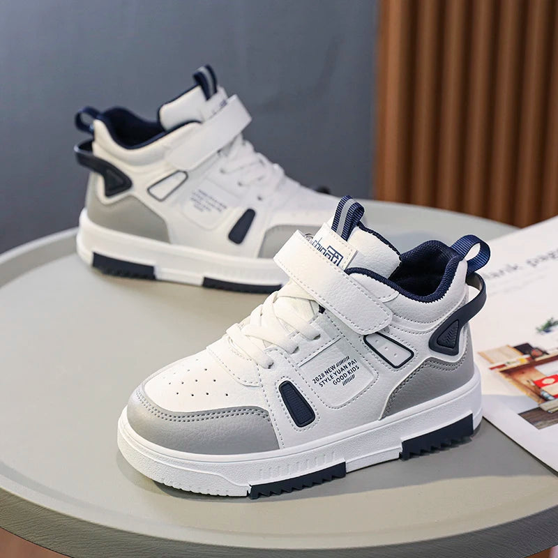 Waterproof, Non-slip Kids Casual Leather Sneakers childrensterritory