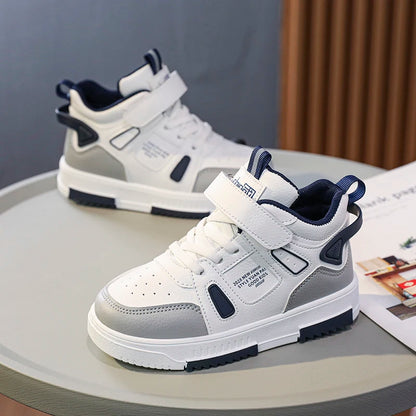 Waterproof, Non-slip Kids Casual Leather Sneakers childrensterritory