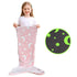 Soft Glow-in-the-Dark Flannel Mermaid Tail Blankets childrensterritory