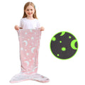Soft Glow-in-the-Dark Flannel Mermaid Tail Blankets childrensterritory