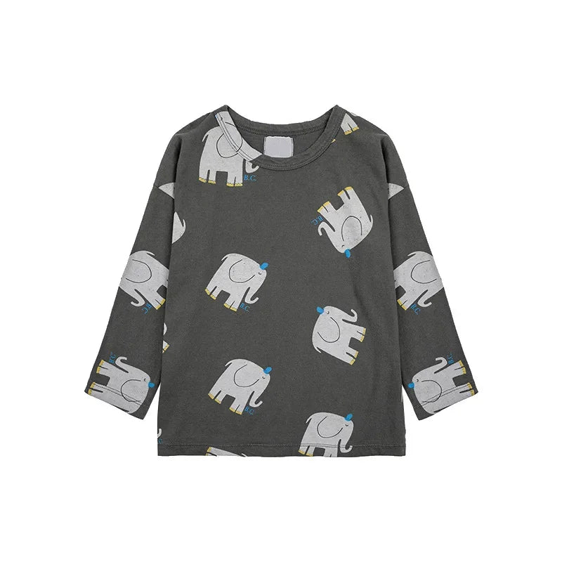 Kids Boys and Girls Trendy Long Sleeve Cool Cartoon Tops childrensterritory