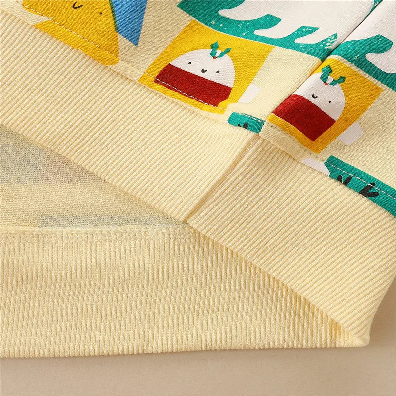 Kids Cartoon Print Long Sleeve Sweatshirts childrensterritory