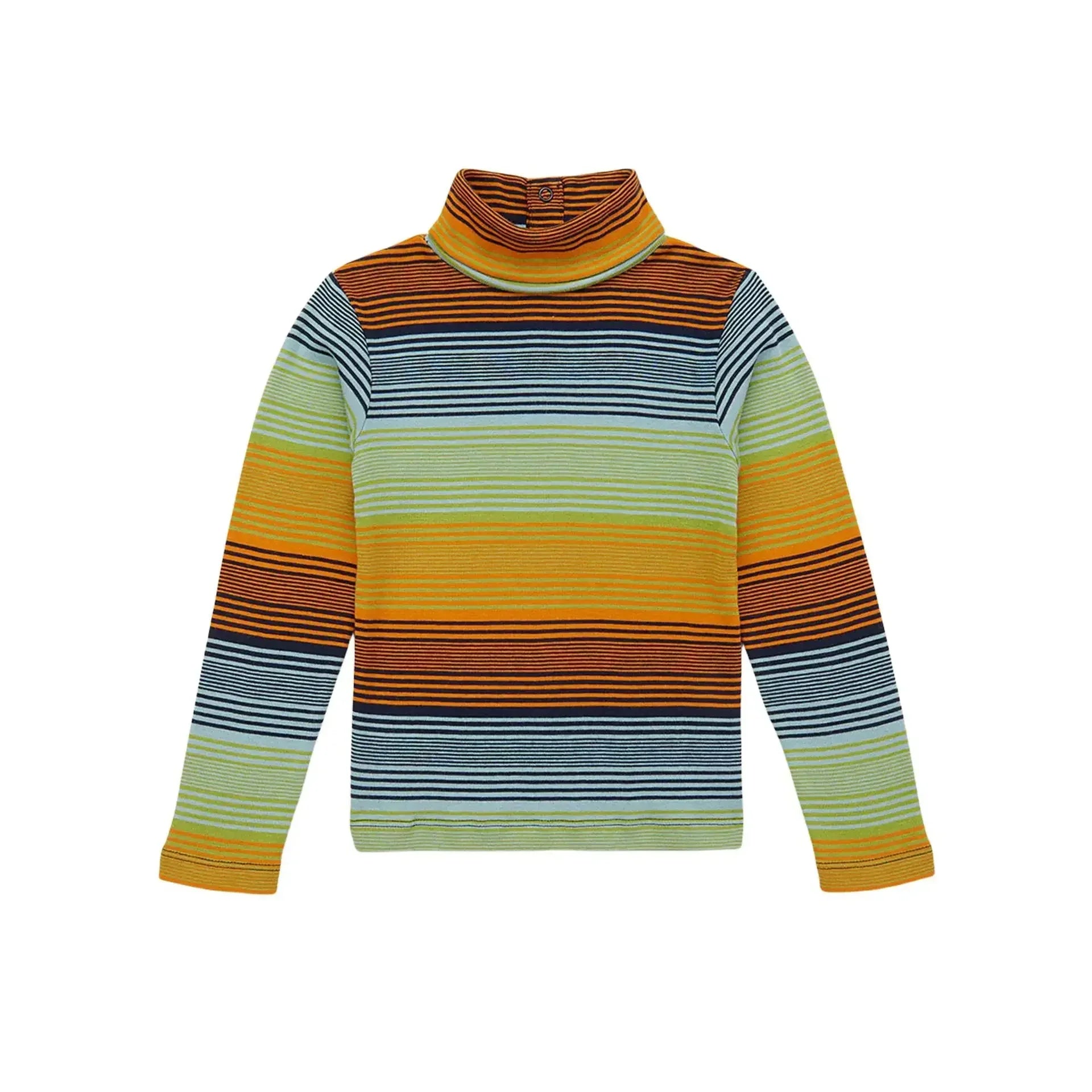 Retro Style Girls' Sweet Mid-Neck Tops for Autumn