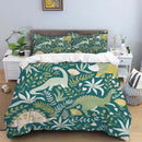HD Cartoon Dinosaur Print Bedding Set for Kids Bed childrensterritory