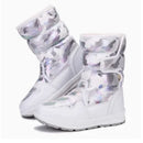 Kids Girls Non Slip Warm Waterproof Long Snow Boots