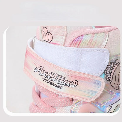 Kids Cartoon Mermaid Design Sports Shoes with Lights childrensterritory