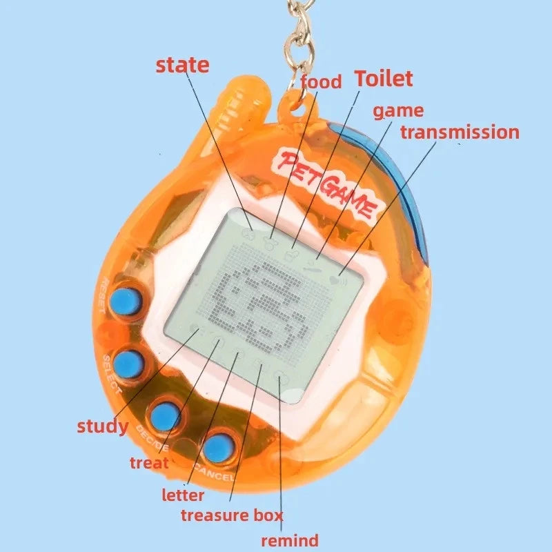 Transparent Electronic Funny Pet Tamagotchi Game