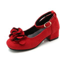Girls Floral Design High Heels Shoes for Wedding Party childrensterritory