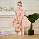 Vintage Design Glittery Pageant Tutu Dresses for Little Girls