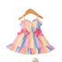 Baby Girl Rainbow Color Summer Dress with Bow childrensterritory