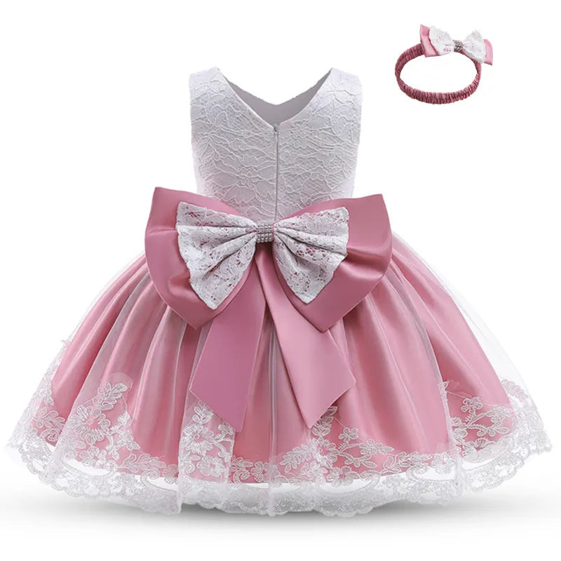 Baby Girls Princess Dress with Beadings for Christening childrensterritory