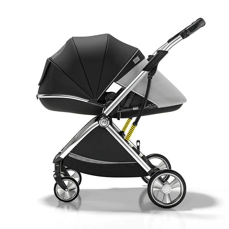 High Landscape Luxury Baby Stroller with Egg-Shaped Seat childrensterritory