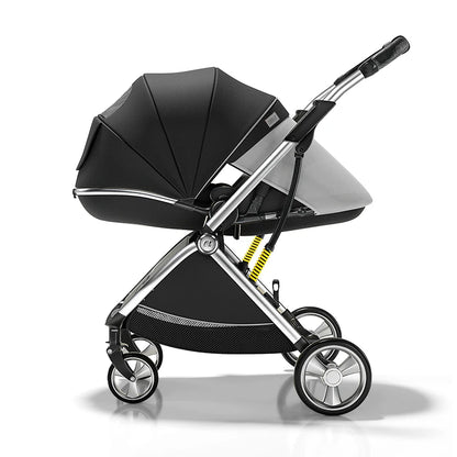 High Landscape Luxury Baby Stroller with Egg-Shaped Seat childrensterritory