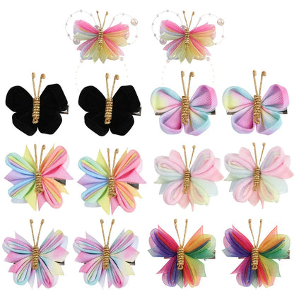 Gradient Butterfly Hair Clip Hair Accessories for Girls