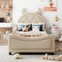 Daybed with Upholstery and A Padded Headboard for Bedroom childrensterritory