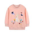 Various Cartoon Design Little Girls' Long Sleeve Sweatshirts childrensterritory