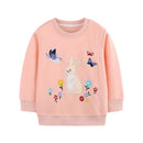 Various Cartoon Design Little Girls' Long Sleeve Sweatshirts childrensterritory