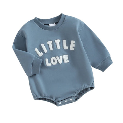 Little Love Letter Print Long Sleeve Winter Baby Bodysuit