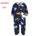 Newborn Baby Zipper Up Overalls Fleece Romper for Winter childrensterritory