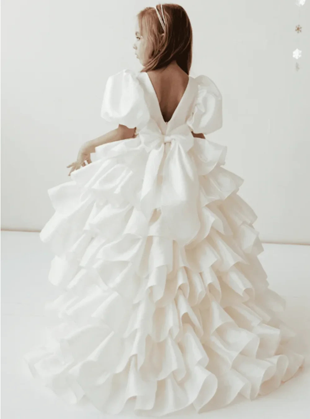 Baby/Kids Girls High Low Layered Tulle Evening Party Dresses childrensterritory