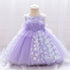 Elegant Bow Lace-Decorated Little Girls Tutu Party Dresses childrensterritory
