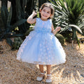 Elegant Bow Lace-Decorated Little Girls Tutu Party Dresses childrensterritory