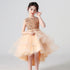 Bridesmaid Sequins Tulle Trailing Kids Girls Princess Dresses childrensterritory