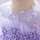 Elegant Bow Lace-Decorated Little Girls Tutu Party Dresses childrensterritory