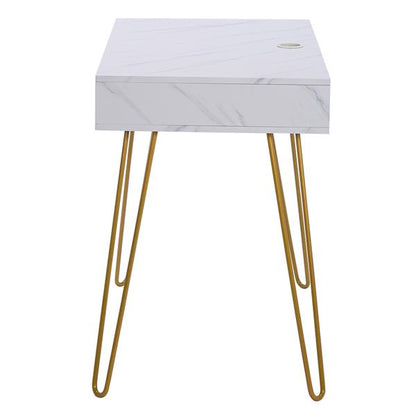 103x55x80cm Marble Computer/Study Table W/ Iron Foot childrensterritory