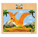 12/9 PCS Wooden Cartoon Animals Puzzle Toys childrensterritory