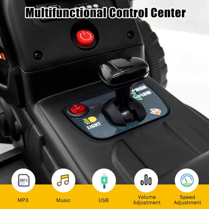 12V Kids Remote Control Ride-on Tractor with Trailer childrensterritory