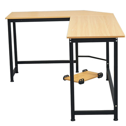 168 x 120 x 72cm L-Shaped Computer Desk W/ Free CPU Stand childrensterritory