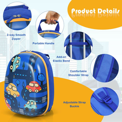 18" Kids Carry On Luggage Set w/ 18" Backpack childrensterritory