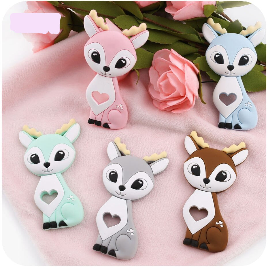 1PCS Baby Silicone Cartoon Pattern Teether Toy childrensterritory