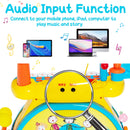 2-in-1 Kids Electronic Drum Kit Toy w/ Keyboard childrensterritory