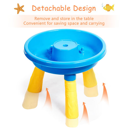 2 in 1 Kids Sand and Water Table Activity Play Center Toy childrensterritory