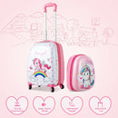 2PC Kids 12'' Backpack & 16'' Rolling Suitcase Set childrensterritory