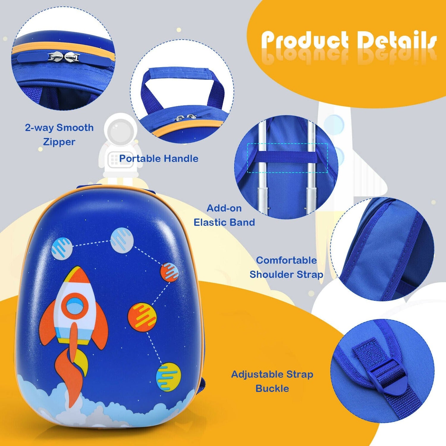 2PC Kids Carry-On Luggage Set for Travel childrensterritory