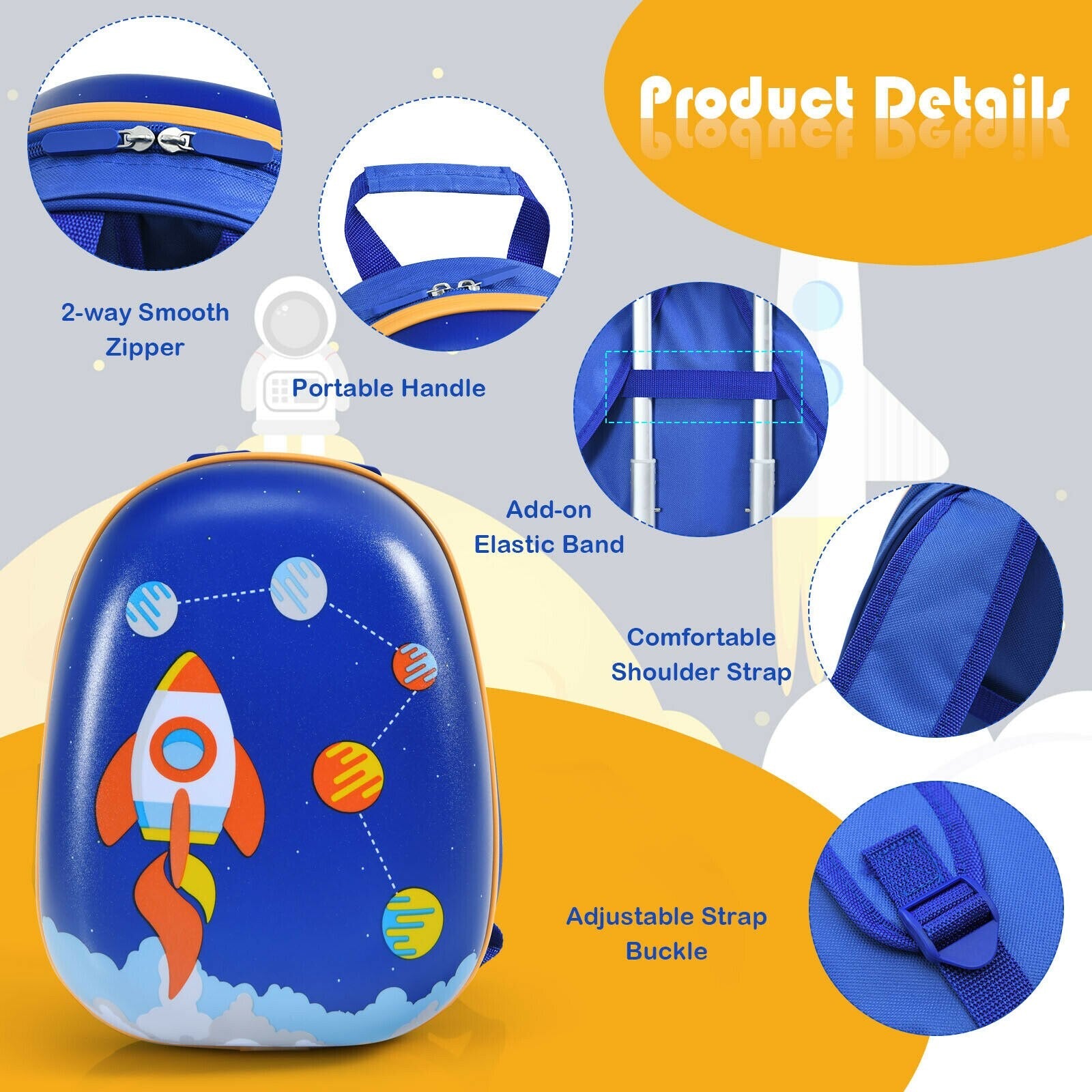 2PC Kids Carry-On Luggage Set for Travel childrensterritory