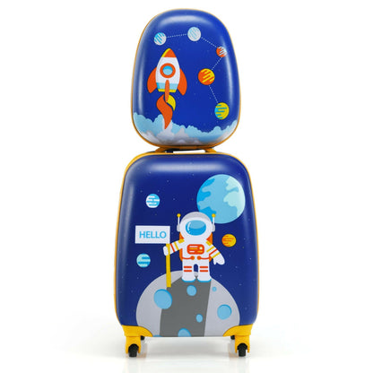 2PC Kids Carry-On Luggage Set for Travel childrensterritory