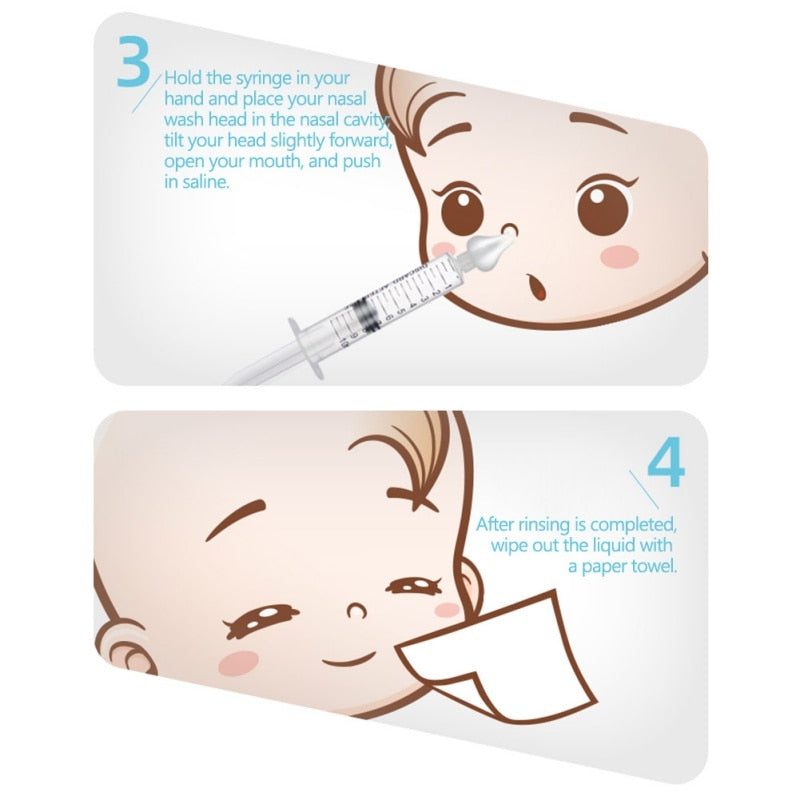 2Pcs 10ML Baby Care Nasal Aspirator Cleaner childrensterritory