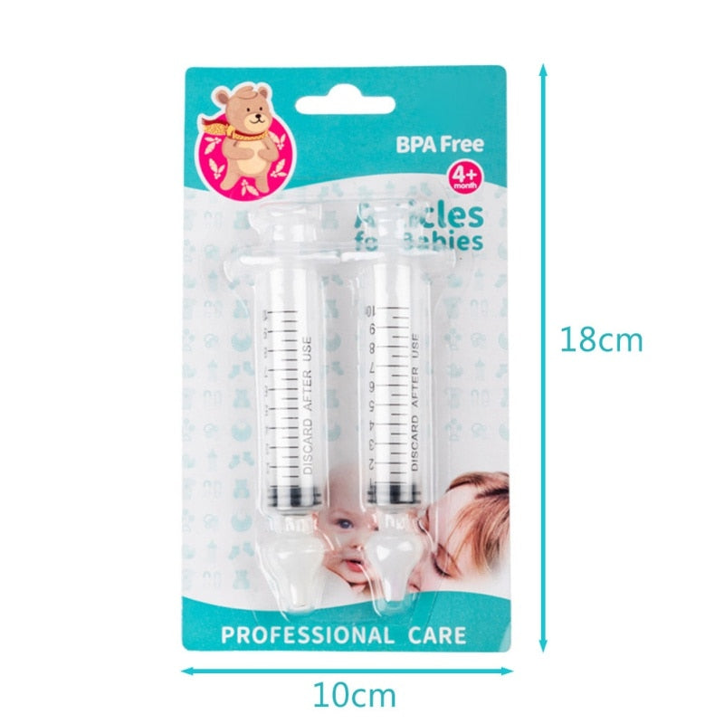 2Pcs 10ML Baby Care Nasal Aspirator Cleaner childrensterritory